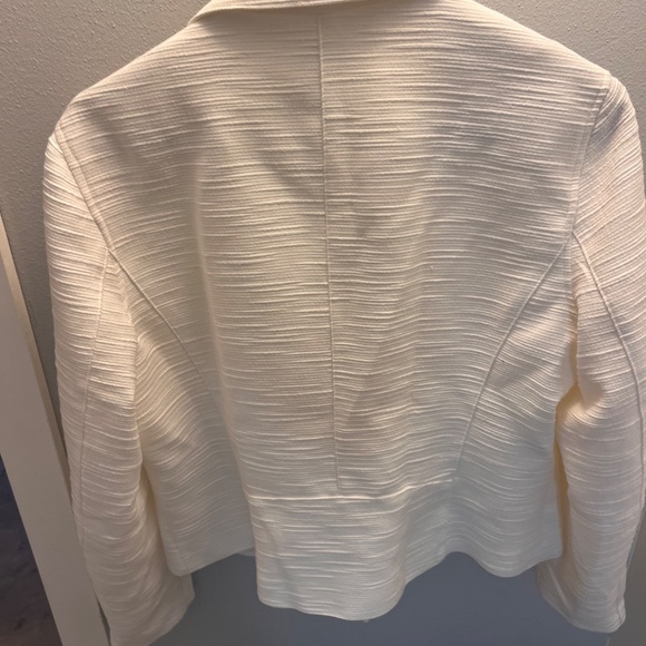 Women’s Anne Klein White Jacket with Gold Large NWT - Picture 6 of 7